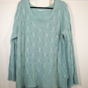 Maurices mint cableknit sweater